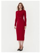 Twinset Дамска плетена рокля червена