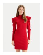 Twinset Дамска плетена рокля червена