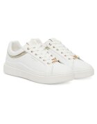 Twinset Дамски кецове 252TCP020 - естествена кожа - бели