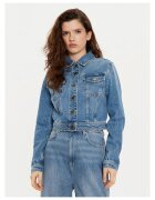 Twinset Дамско дънково яке - Памук - 44 EU - Синьо