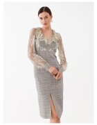 Twinset Ежедневна дамска рокля сива