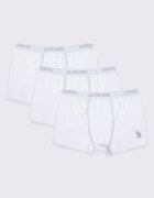 U.S. Polo Assn. Боксерки - 3 чифта Бял