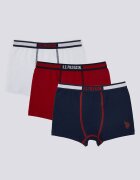 U.S. Polo Assn. Боксерки 3 чифта Бял/Тъмносин