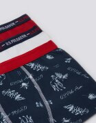 U.S. Polo Assn. Боксерки с лого на талията - 3 чифта Червен/Тъмносин