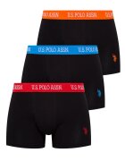 U.S. Polo Assn. Боксерки с памук и лого - 3 чифта Черен