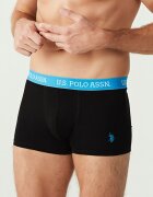U.S. Polo Assn. Боксерки с памук и лого - 3 чифта Черен