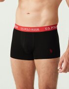 U.S. Polo Assn. Боксерки с памук и лого - 3 чифта Черен