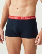 U.S. Polo Assn. Боксерки с памук и лого - 3 чифта Тъмносин