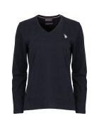U.S. Polo Assn. Дамска спортна блуза тъмносиня памук