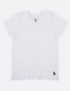 U.S. Polo Assn. Домашна тениска с шпиц Бял