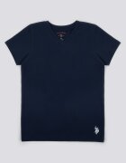 U.S. Polo Assn. Домашна тениска с шпиц Ултрамарин синьо