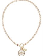 U.S. Polo Assn. Емайлирано колие с кристали Златист