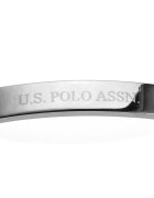 U.S. Polo Assn. Гривна тип верижка с гравирано лого Сребрист