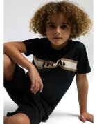 U.S. Polo Assn. Комплект къси панталони и тениска с лого принт Тъмносин Черен