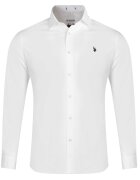 U.S. Polo Assn. Мъжка риза SLIM US40 бяла 98% памук 2% еластан