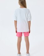 U.S. Polo Assn. Памучен спортен екип с къси ръкави Бял/Пастелнорозов