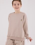 U.S. Polo Assn. Спортен екип с еластичен подгъв и паднали ръкави Бежов