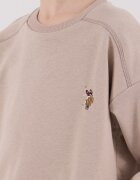 U.S. Polo Assn. Спортен екип с еластичен подгъв и паднали ръкави Бежов