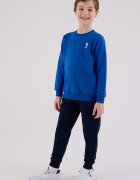 U.S. Polo Assn. Спортен екип с овално деколте и лого Ултрамарин синьо/Кралско Синьо/Мръснобял