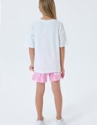 U.S. Polo Assn. Свободен памучен спортен екип с лого Бял/Пастелнорозов