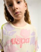 U.S. Polo Assn. Тениска и шорти - 2 части Светлорозов/Крем