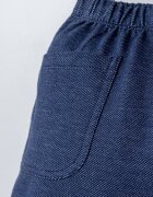 U.S. Polo Assn. Тениска с лого и къс панталон 2 части Бял/Меланж тъмно син
