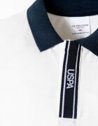 U.S. Polo Assn. Тениска с яка и къс панталон 2 части Бял/Тъмносин