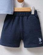 U.S. Polo Assn. Тениска с яка и къс панталон Светлосин/Тъмносин