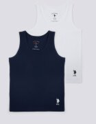 U.S. Polo Assn. Топове 2 броя Бял/Тъмносин