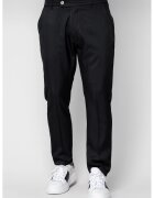 uFIT Дълъг панталон с ластик и копче Black 19925