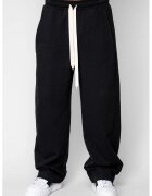 uFIT Дълъг прав панталон Oversized от 100% Памук Black 20582