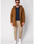 uFIT Дълго палто с качулка Brown 18872 - Кафяв