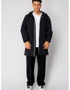 uFIT Дълго яке от шушляк с цип и качулка Black 18941