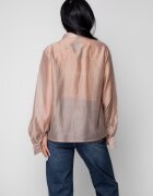 uFIT Дамска риза с волани Taupe 20032 Сиво-кафяв