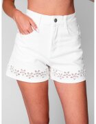 uFIT Еластични къси дънки с бродерия 20797