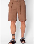 uFIT Къси панталони от ЛЕН с копче и връзка Premium Edition Brown 21639
