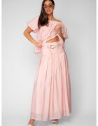 uFIT Комплект Блуза и дълга пола от смес от коприна Rose Quartz 20862