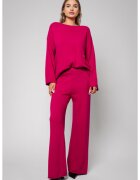 uFIT Комплект Lorelle микс вълна и кашмир пуловер и дълъг панталон Magenta I 18360