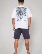 uFIT Комплект от тениска с щампа и къси панталони White/Grey Anthracite 13556 Бял/Антрацитно сиво