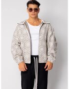 uFIT Суичър с цип и качулка Oversized 18921 - Бежов