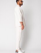 uFIT Яке и дълъг панталон Tulum Кимоно Off White 15948 Бял