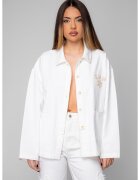 uFIT Яке с бродерия Off White/Бежово 20371 - Бял/Бежов