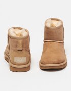 UGG Боти от велур Classic II Mini Светлокафяв