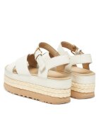 UGG Дамски сандали Jasmine W Aubrey естествена кожа с каишка на глезена бели