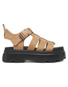 UGG Дамски сандали Sand W Cora - естествена кожа - черен/бежов