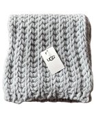 UGG Дамски шал сив - 245x25см - акрил/вълна