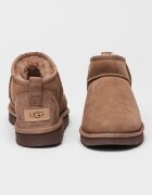 UGG Непромокаеми велурени боти Classic Ultra Mini с лесно обуване Кафяв