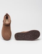 UGG Непромокаеми велурени боти Classic Ultra Mini с лесно обуване Кафяв