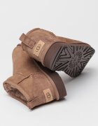 UGG Непромокаеми велурени боти Classic Ultra Mini с лесно обуване Кафяв