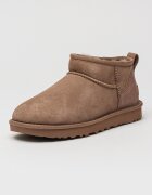 UGG Непромокаеми велурени боти Classic Ultra Mini с лесно обуване Светло кафяво